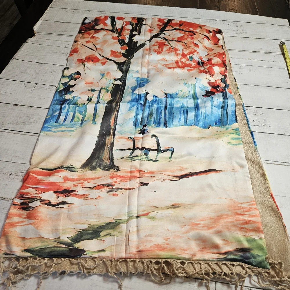 Heirloom Anna Pashmina Scarf‎ Wrap NWT Tree